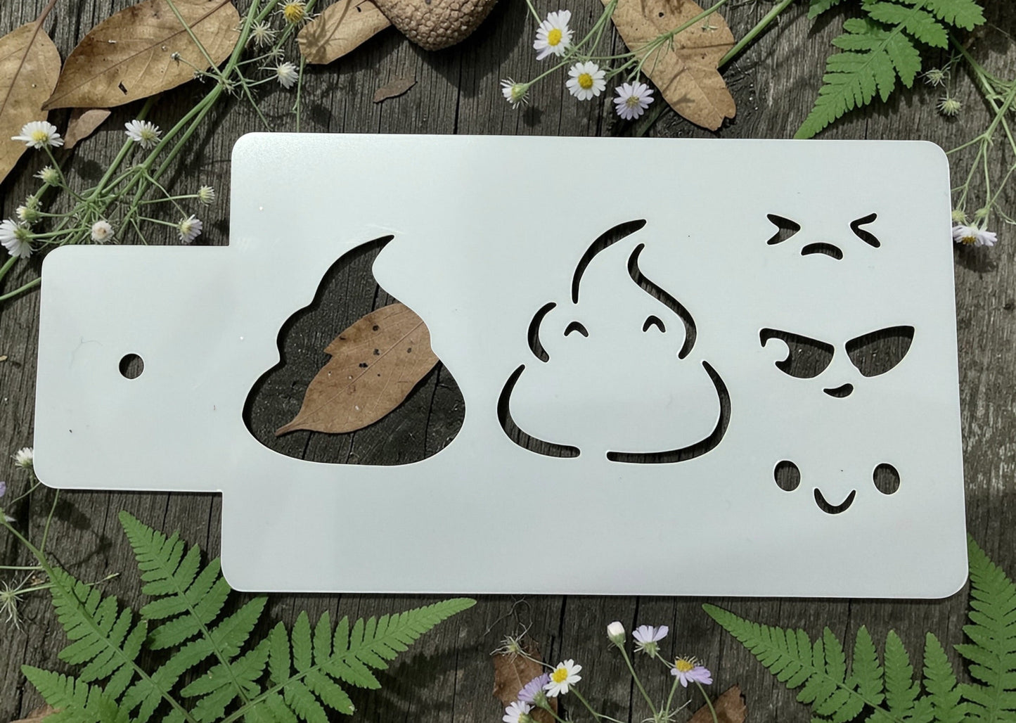 POOP EMOJI stencil