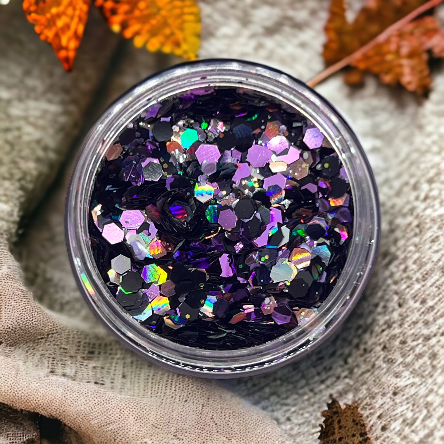 BLACK MAGIC holographic biodegradable glitter