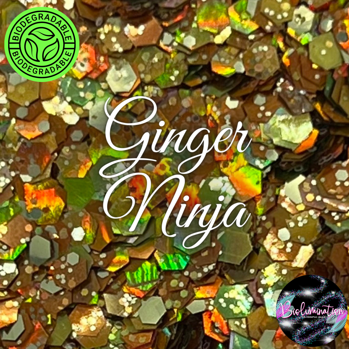 GINGER NINJA holographic biodegradable glitter