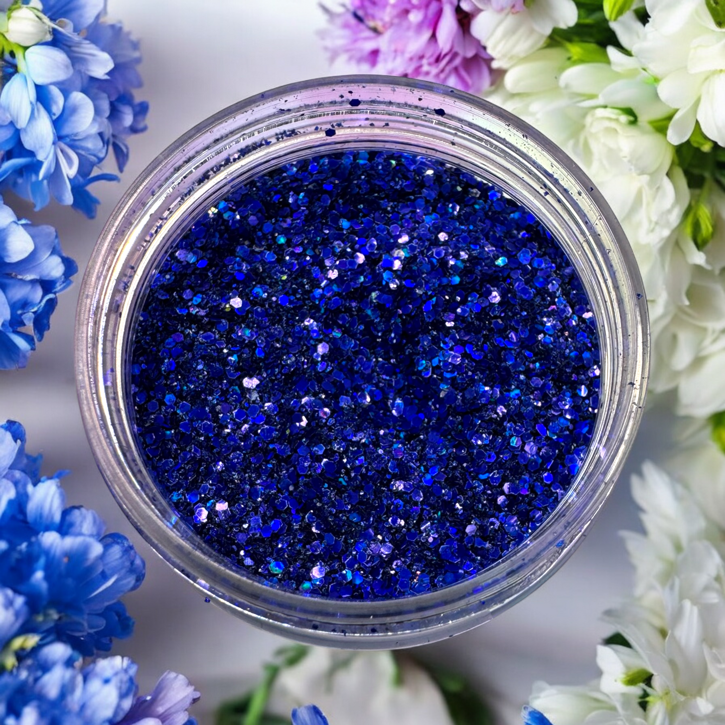 BLUE BALLS Sapphire bio chunky fine glitter
