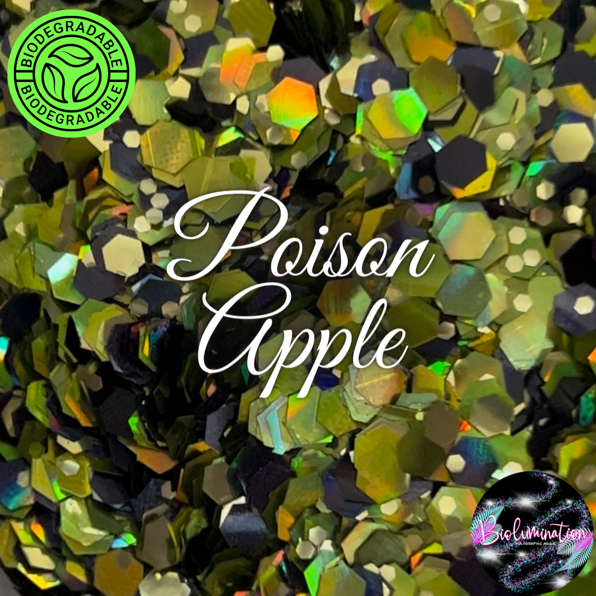 POISON APPLE holographic biodegradable glitter