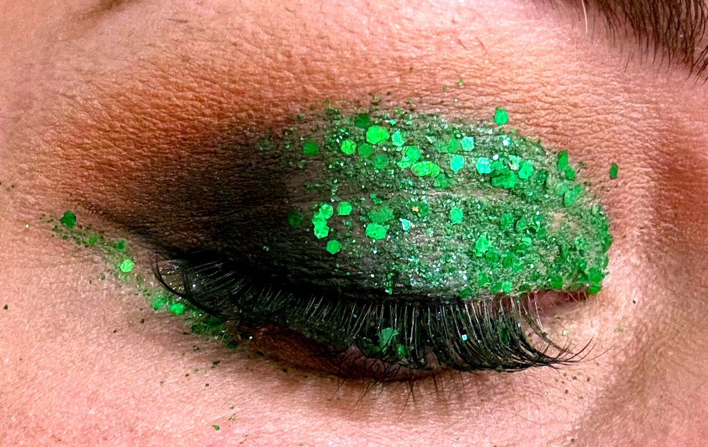 POISON ENVY emerald bio chunky fine glitter