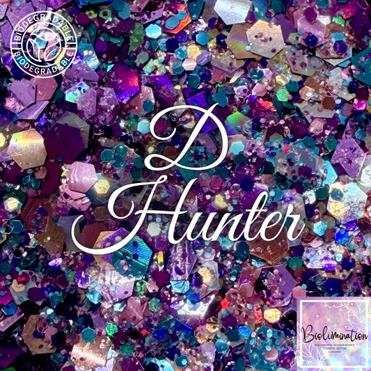 D HUNTERS LIMITED EDITION holographic biodegradable glitter