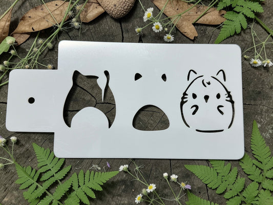 SQUISHY CAT Stencil