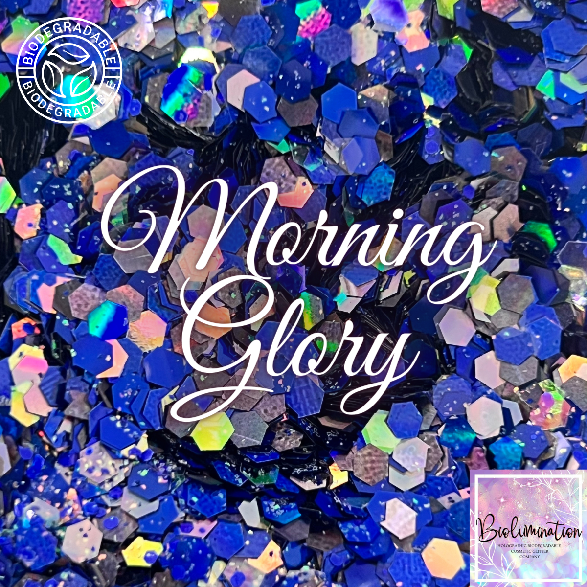 MORNING GLORY holographic biodegradable glitter