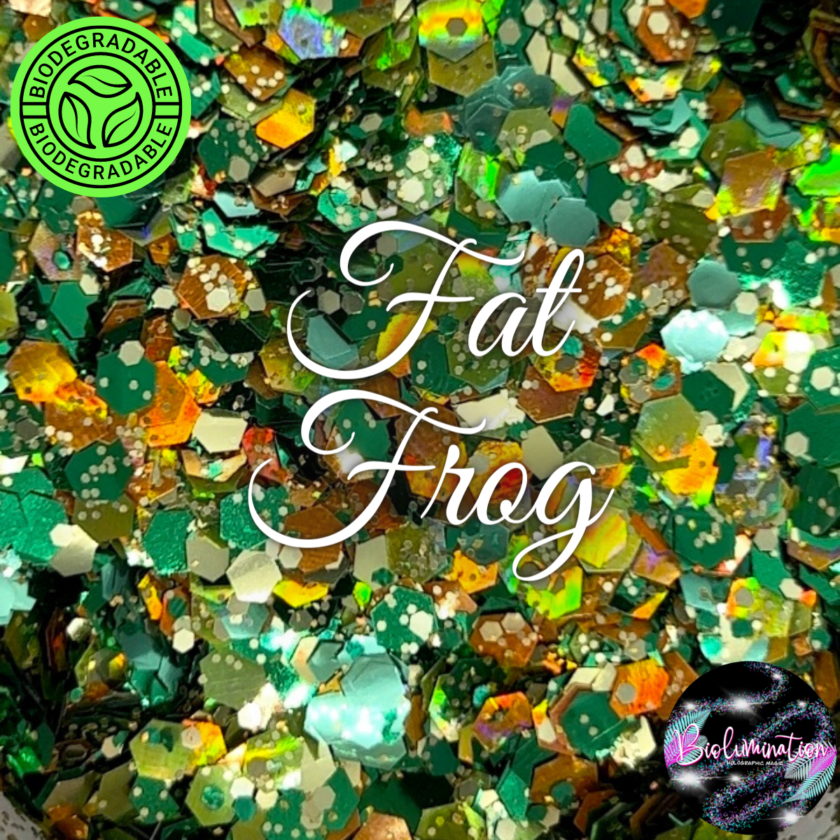 FAT FROG holographic biodegradable glitter